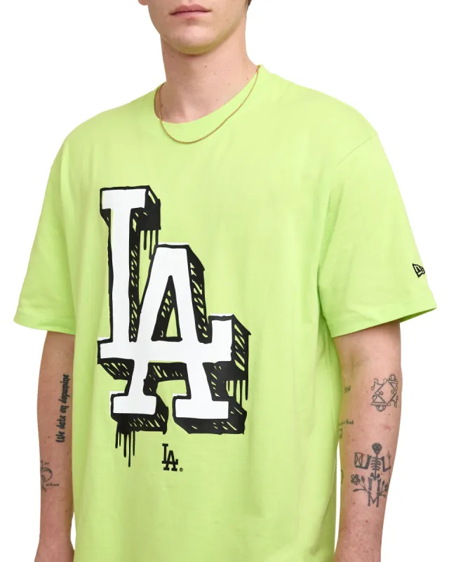 Los Angeles Dodgers Hi Vis Doodle T-Shirt sold by New Era