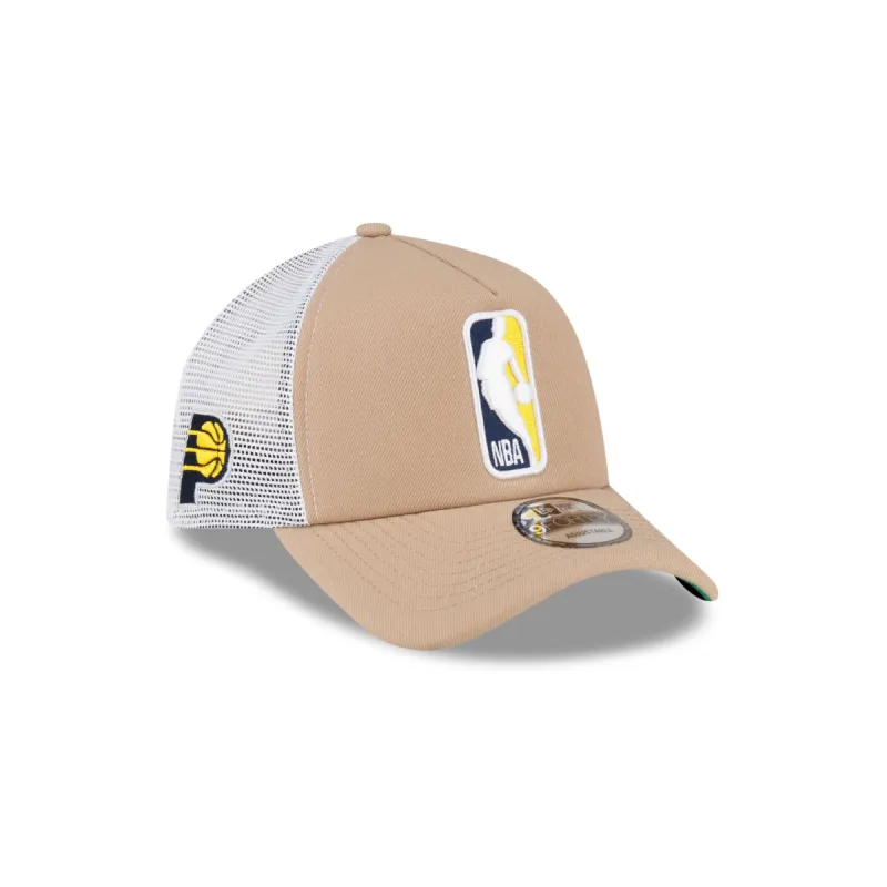Indiana Pacers Logoman 9FORTY A-Frame Snapback Hat sold by New Era