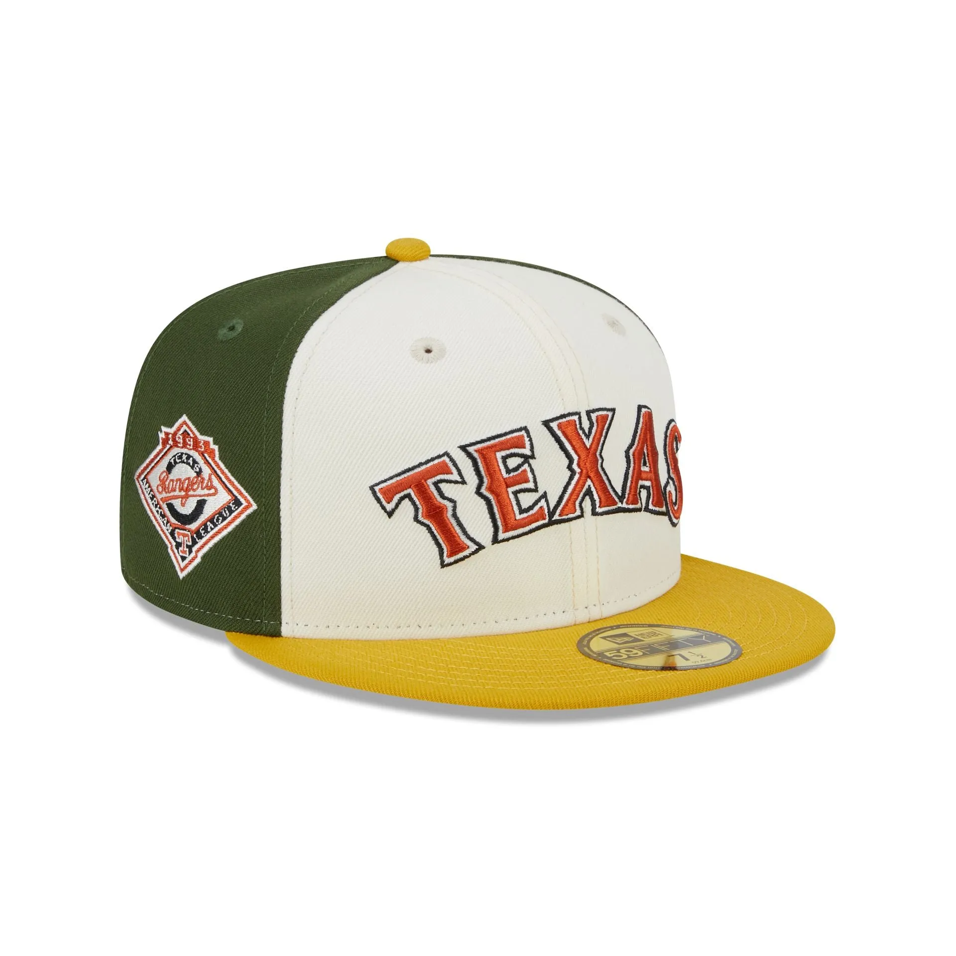 Texas Rangers Two Tone Honey 59FIFTY Fitted Hat sold by New Era