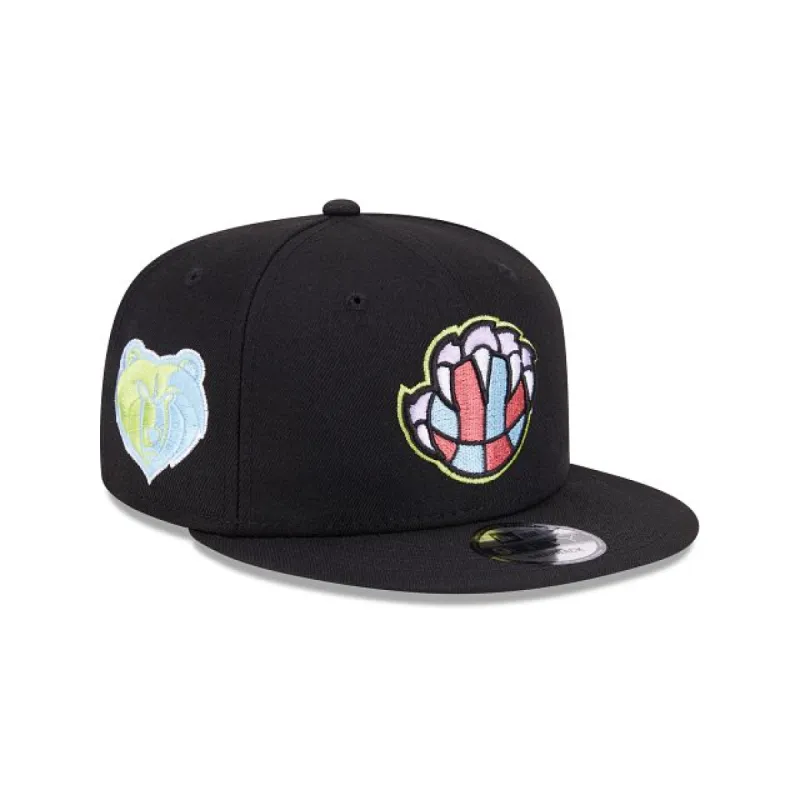 Memphis Grizzlies Color Pack Black 9FIFTY Snapback Hat sold by New Era