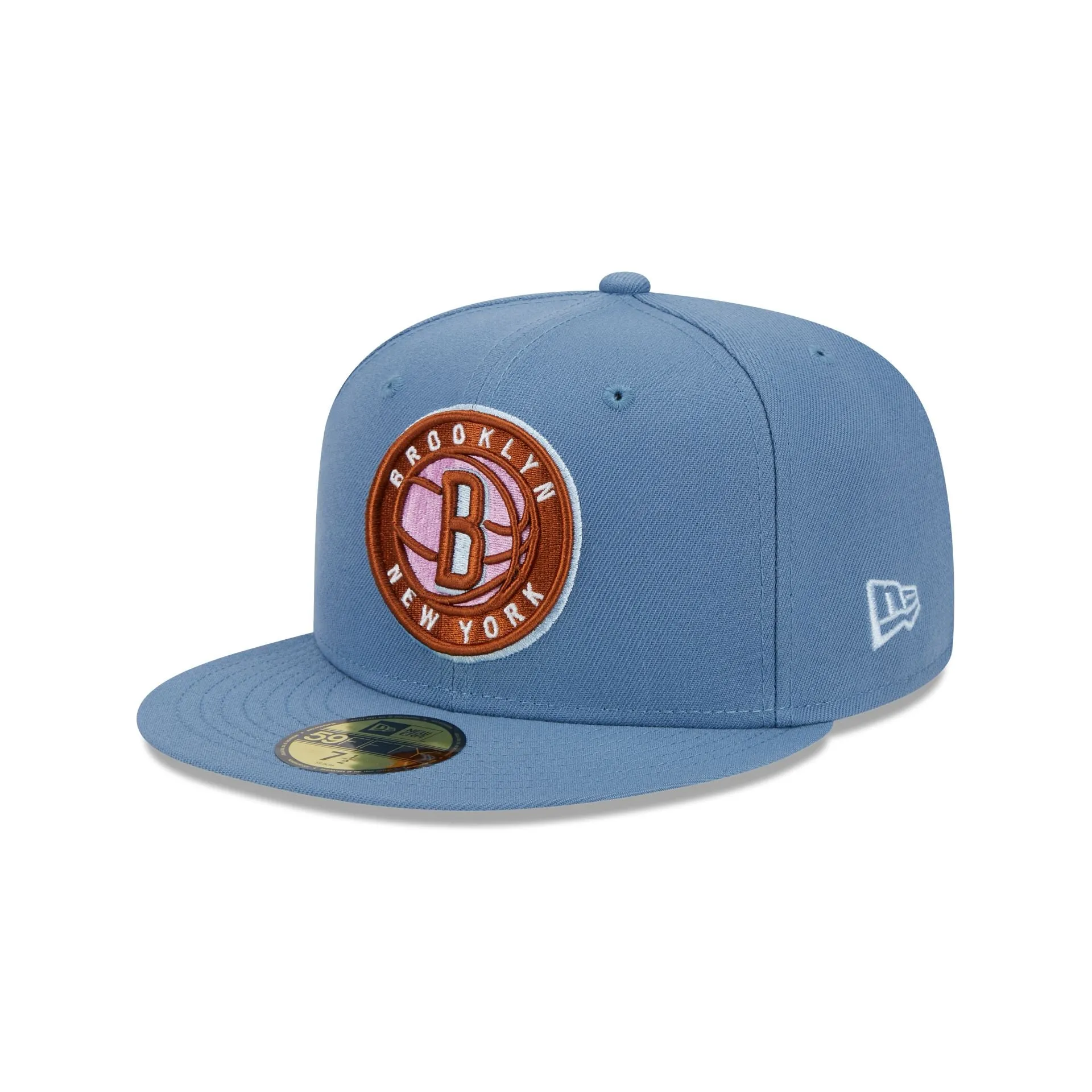 Brooklyn Nets Color Pack Faded Blue 59FIFTY Fitted Hat sold by New Era product image thumbnail 3