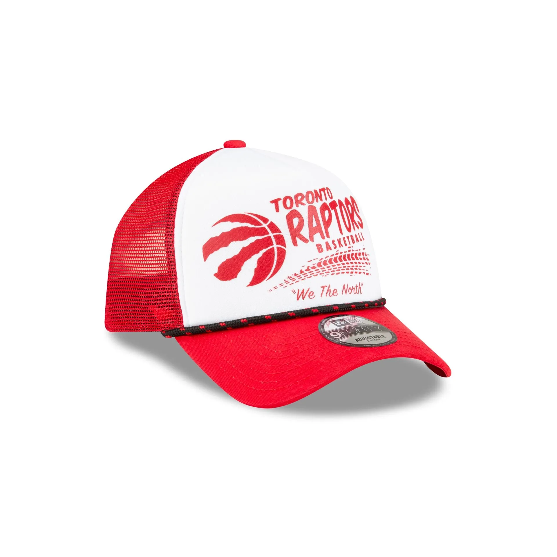 Toronto Raptors 2024 Rally Drive White 9FORTY A-Frame Trucker Hat sold by New Era product image thumbnail 3