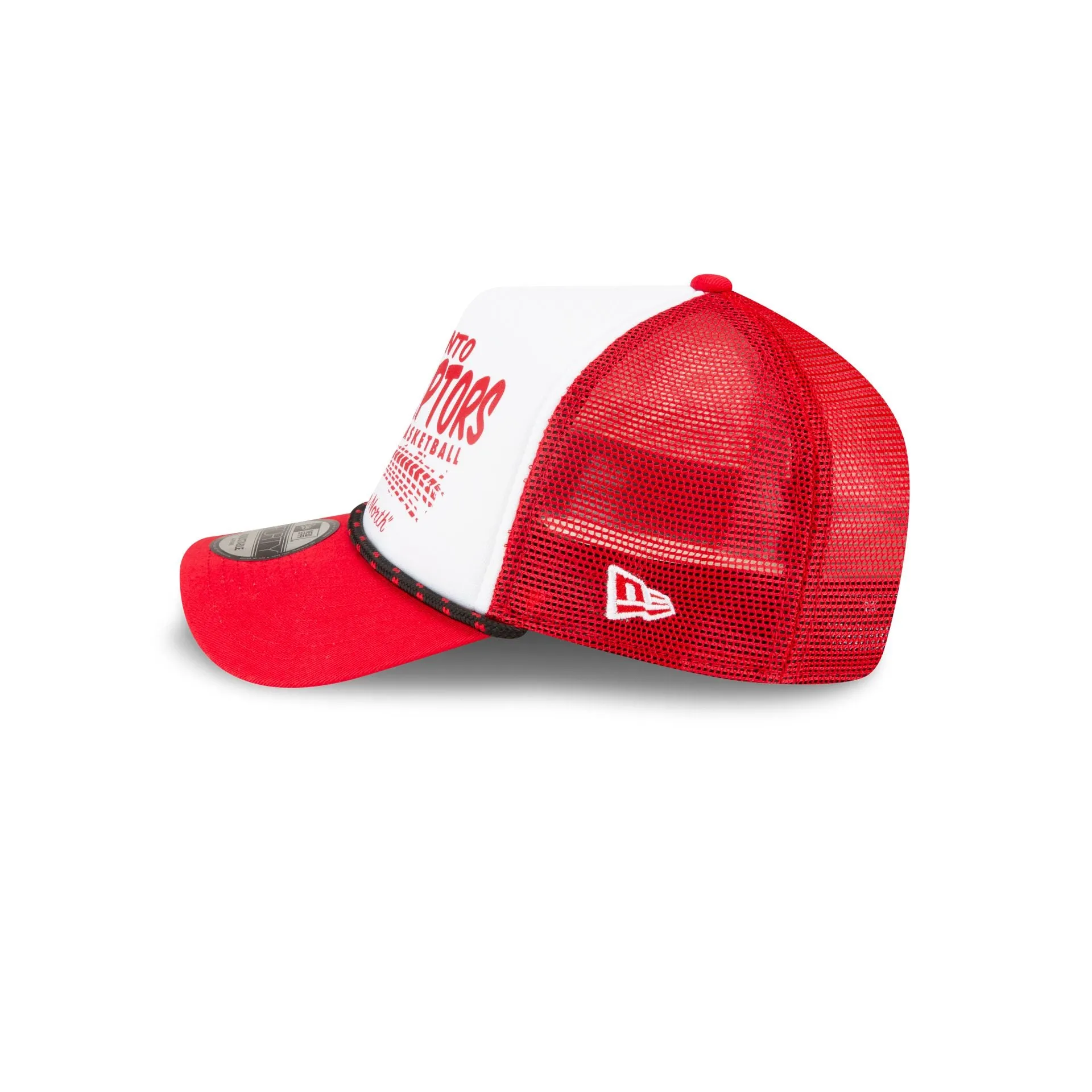 Toronto Raptors 2024 Rally Drive White 9FORTY A-Frame Trucker Hat sold by New Era product image thumbnail 4