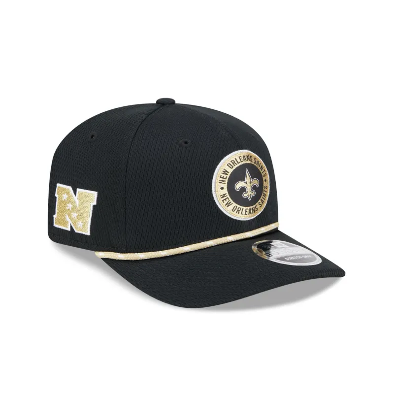 New Orleans Saints 2024 Sideline 9SEVENTY Stretch-Snap Hat sold by New Era