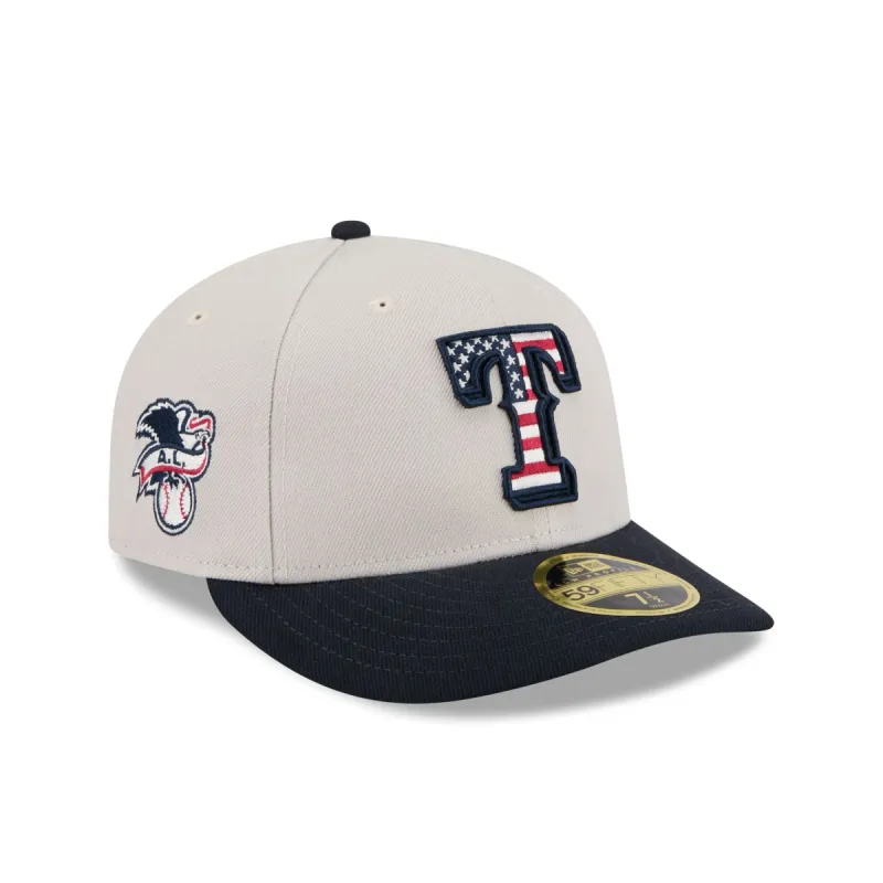 Texas Rangers Independence Day 2024 Low Profile 59FIFTY Fitted Hat sold by New Era