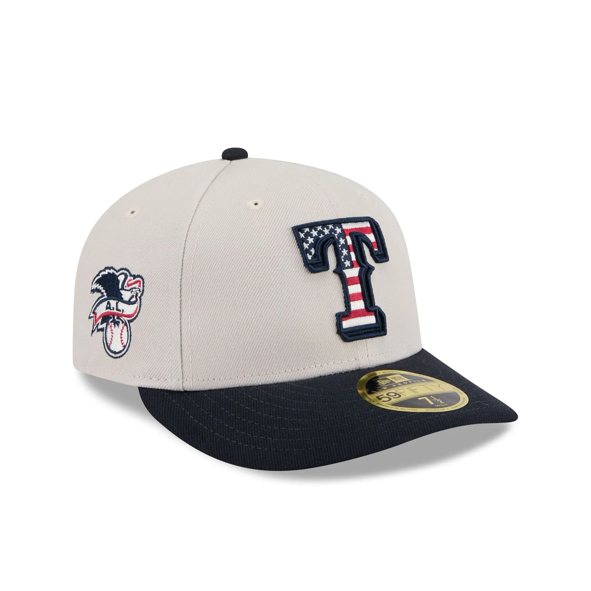 Texas Rangers Independence Day 2024 Low Profile 59FIFTY Fitted Hat sold by New Era