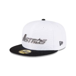 Just Caps Optic White Houston Astros 59FIFTY Fitted Hat sold by New Era