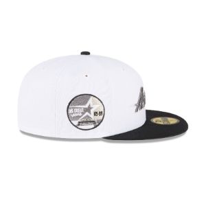 Just Caps Optic White Houston Astros 59FIFTY Fitted Hat sold by New Era