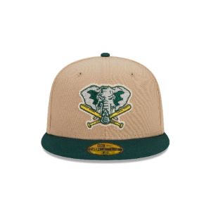 Oakland Athletics Needlepoint 59FIFTY Fitted Hat sold by New Era