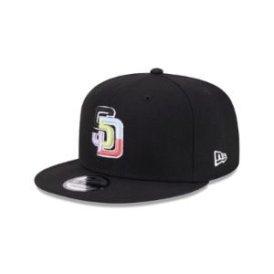 San Diego Padres Color Pack Black 9FIFTY Snapback Hat sold by New Era