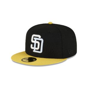 San Diego Padres Chartreuse Visor 59FIFTY Fitted Hat sold by New Era