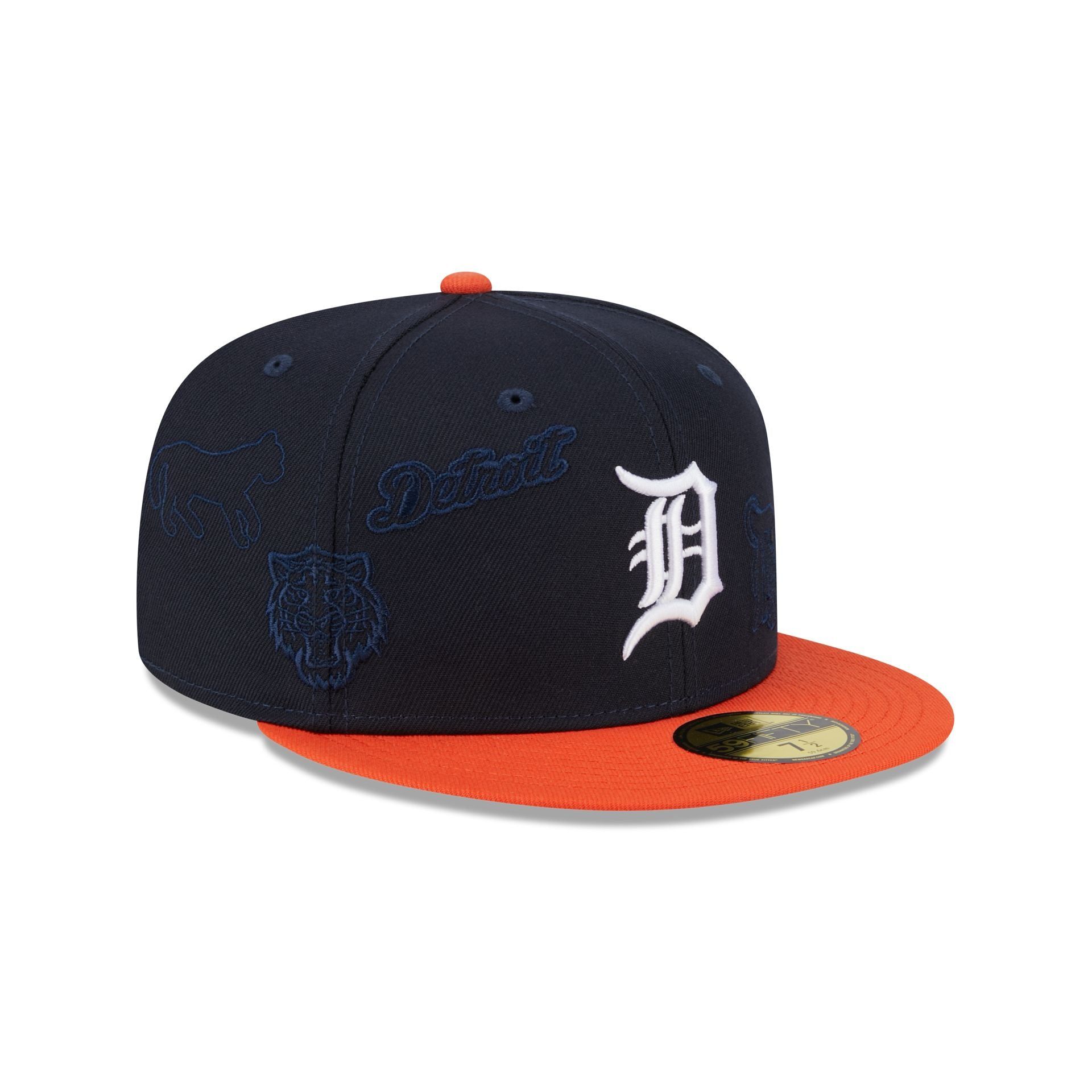 Detroit Tigers Multi Logo 59FIFTY Fitted Hat sold by New Era product image thumbnail 3