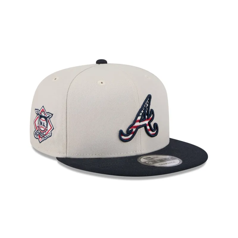 Atlanta Braves Independence Day 2024 9FIFTY Snapback Hat sold by New Era