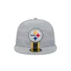 Pittsburgh Steelers 2024 Sideline Gray 59FIFTY Fitted Hat sold by New Era