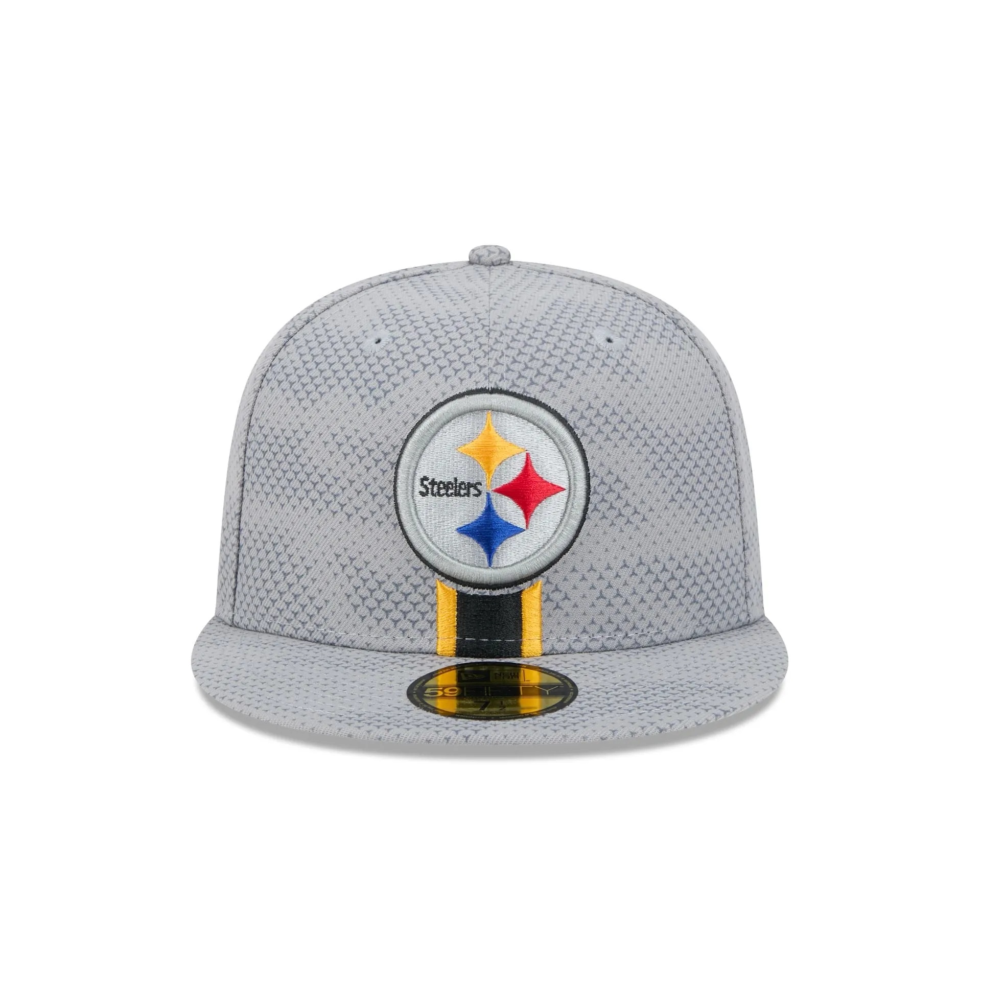 Pittsburgh Steelers 2024 Sideline Gray 59FIFTY Fitted Hat sold by New Era product image thumbnail 2