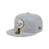 Pittsburgh Steelers 2024 Sideline Gray 59FIFTY Fitted Hat sold by New Era