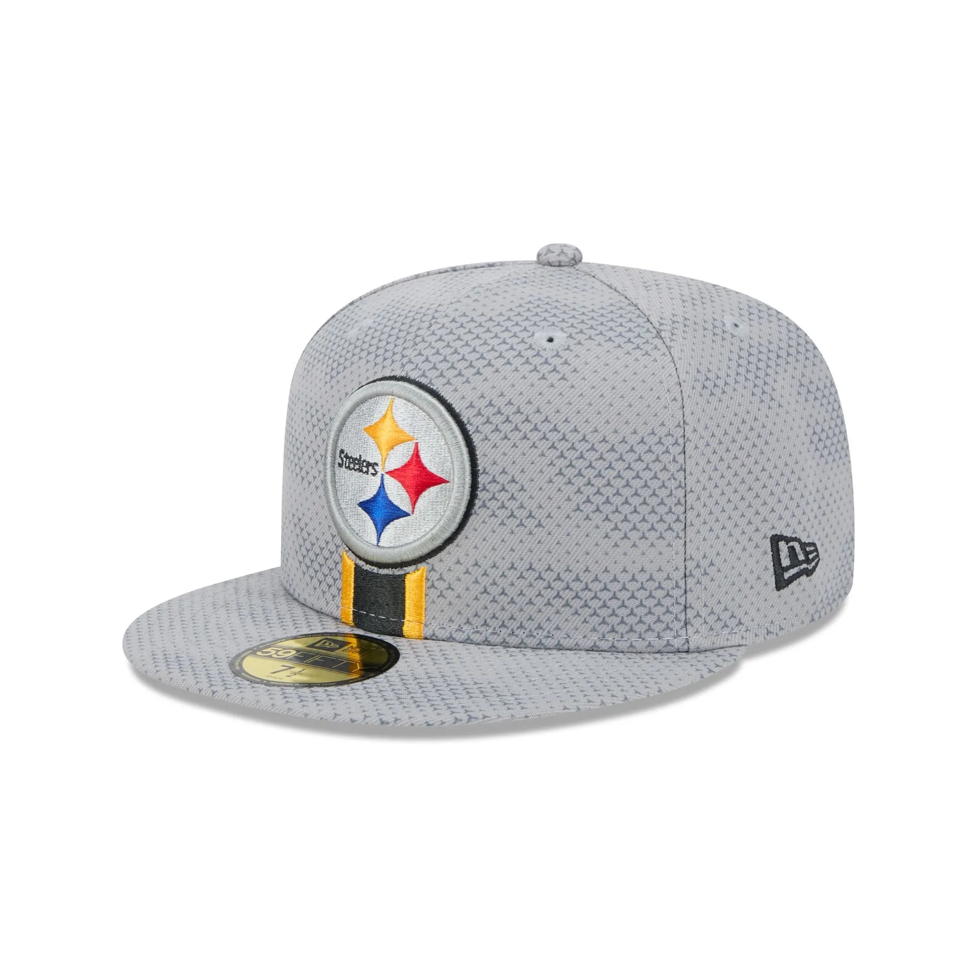 Pittsburgh Steelers 2024 Sideline Gray 59FIFTY Fitted Hat sold by New Era product image thumbnail 3