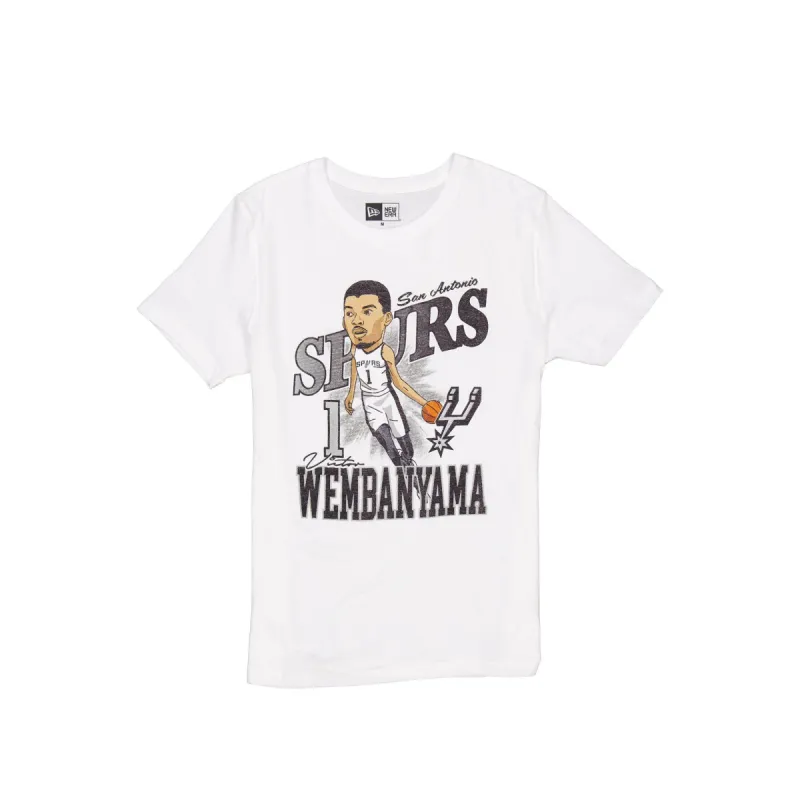 San Antonio Spurs Victor Wembanyama Caricature T-Shirt sold by New Era