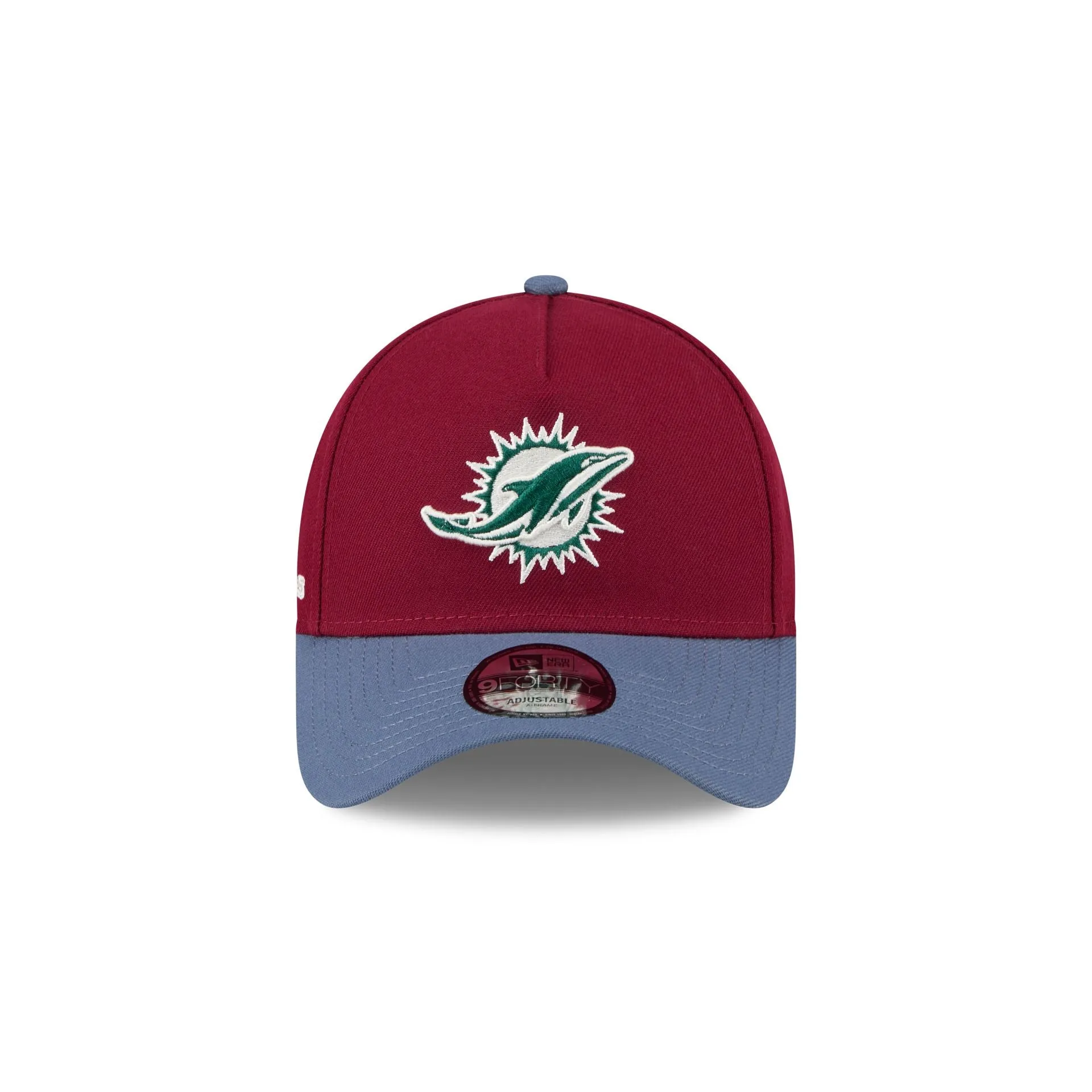 Miami Dolphins Cherry 9FORTY A-Frame Snapback Hat sold by New Era product image thumbnail 2