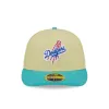 Los Angeles Dodgers Soft Yellow Low Profile 59FIFTY Fitted Hat sold by New Era