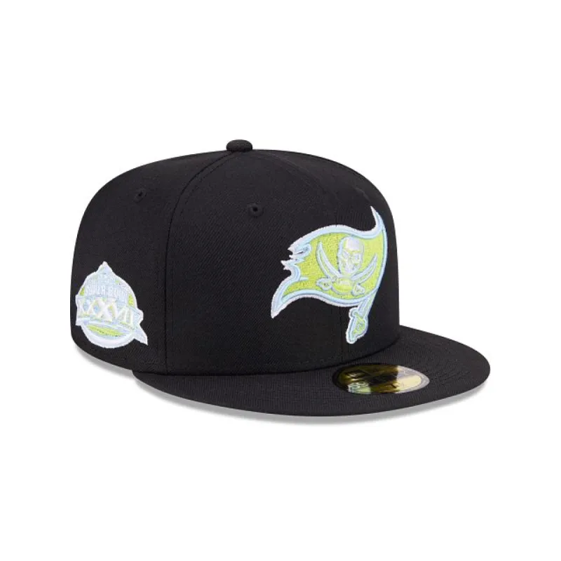 Tampa Bay Buccaneers Color Pack Black 59FIFTY Fitted Hat sold by New Era