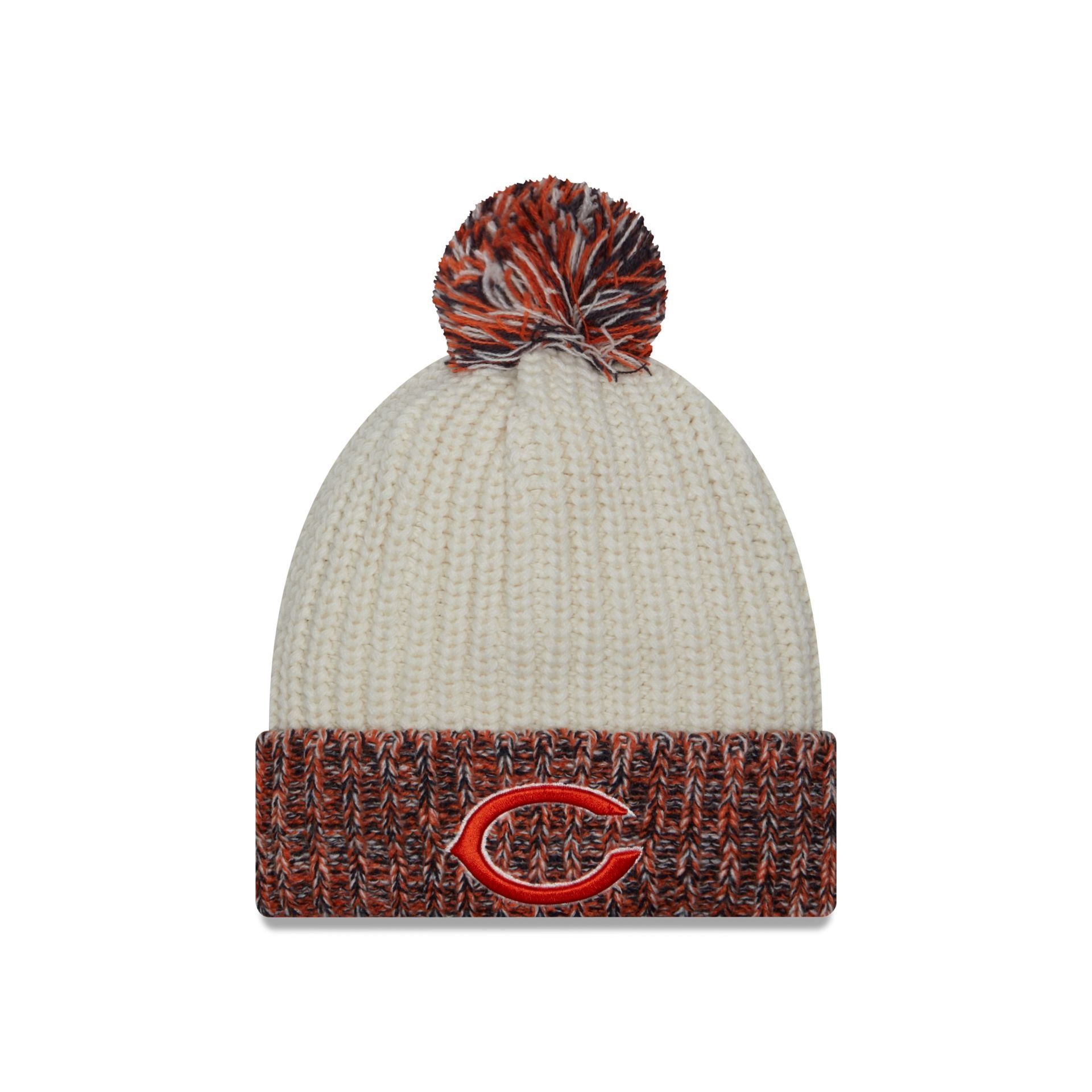 Chicago Bears Throwback Women's Pom Knit Hat sold by New Era