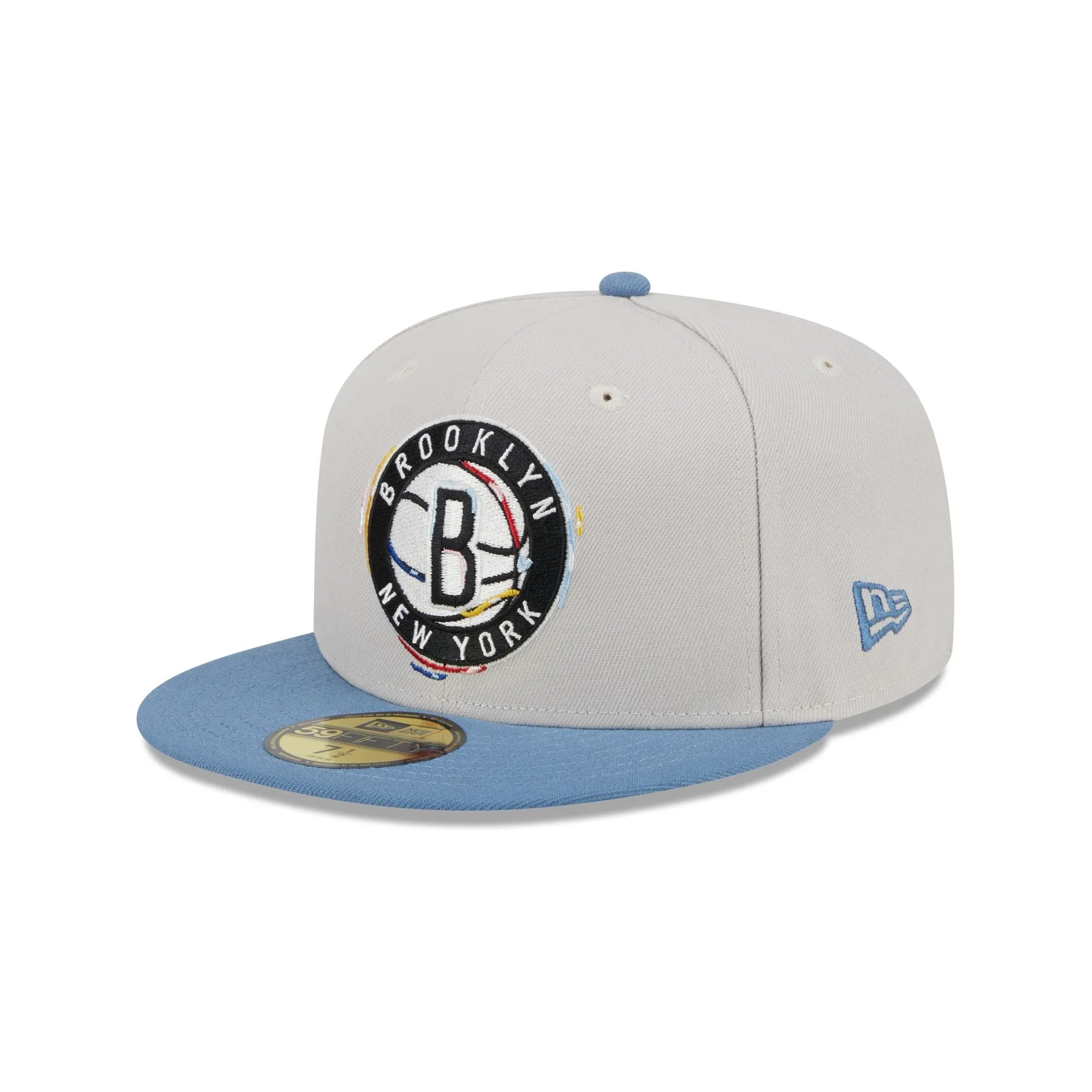 Brooklyn Nets Color Brush 59FIFTY Fitted Hat sold by New Era product image thumbnail 3