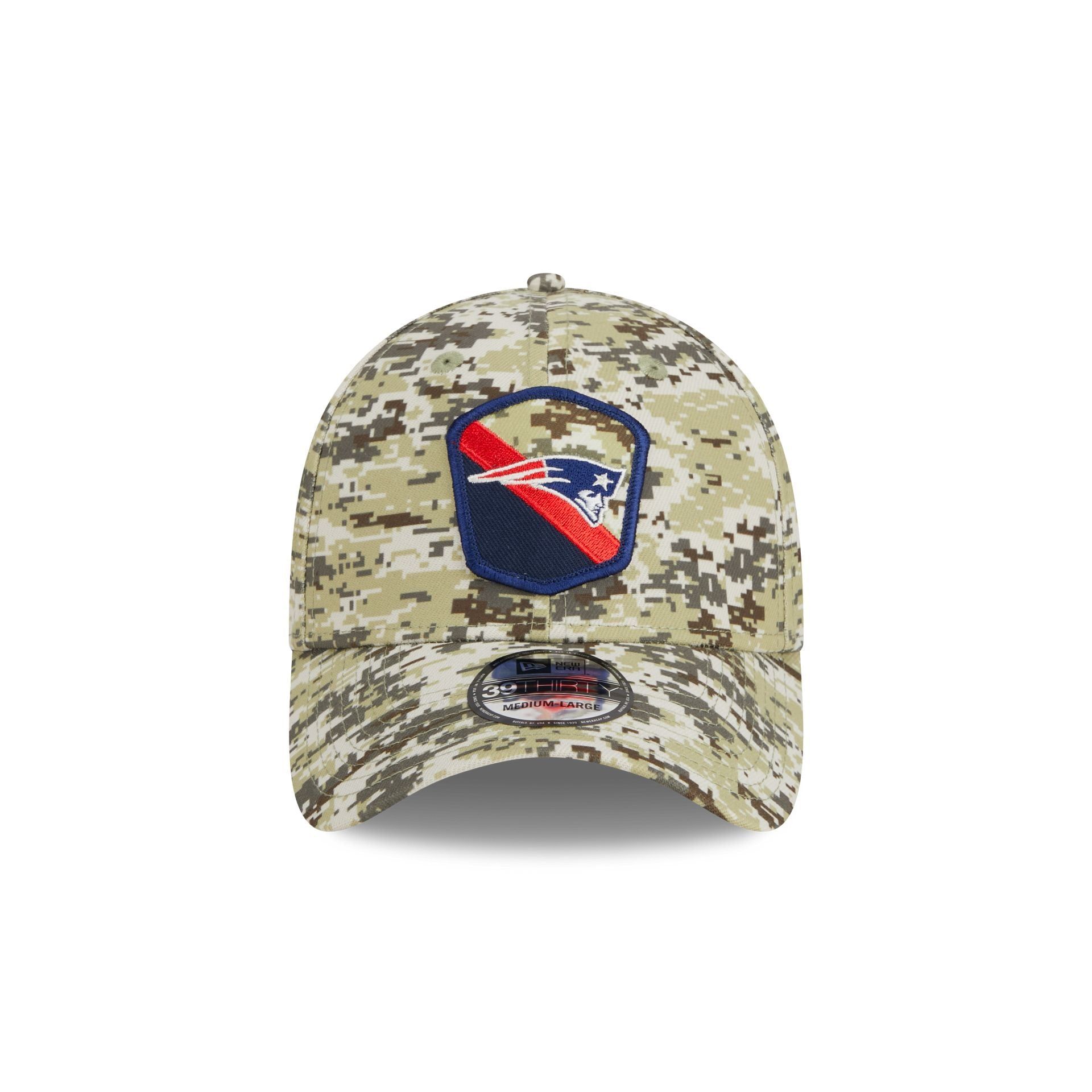 New England Patriots 2023 Salute to Service Camo 39THIRTY Stretch Fit Hat sold by New Era product image thumbnail 2