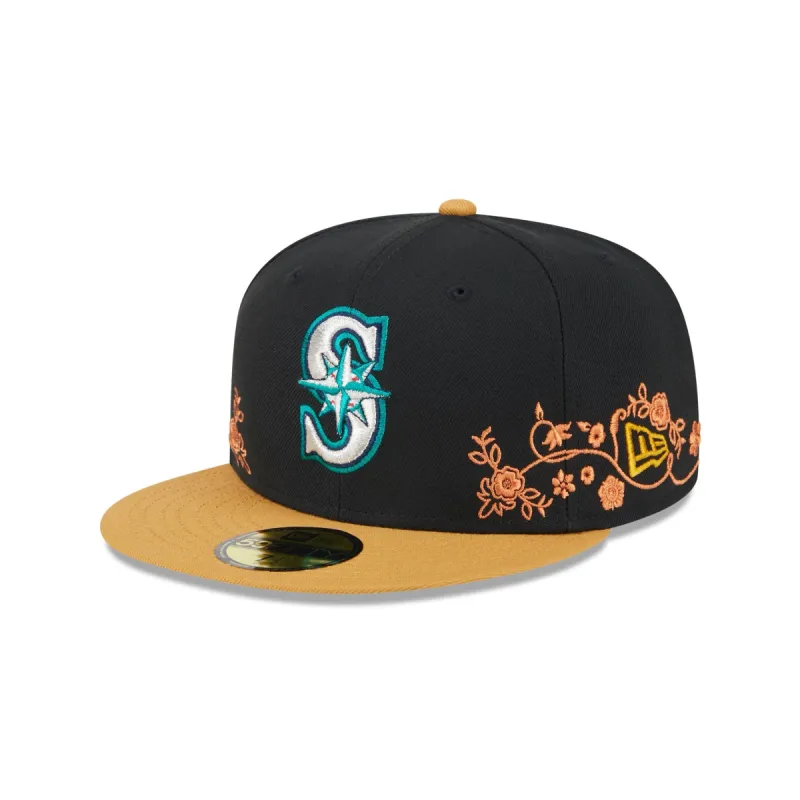 Seattle Mariners Floral Vine 59FIFTY Fitted Hat sold by New Era