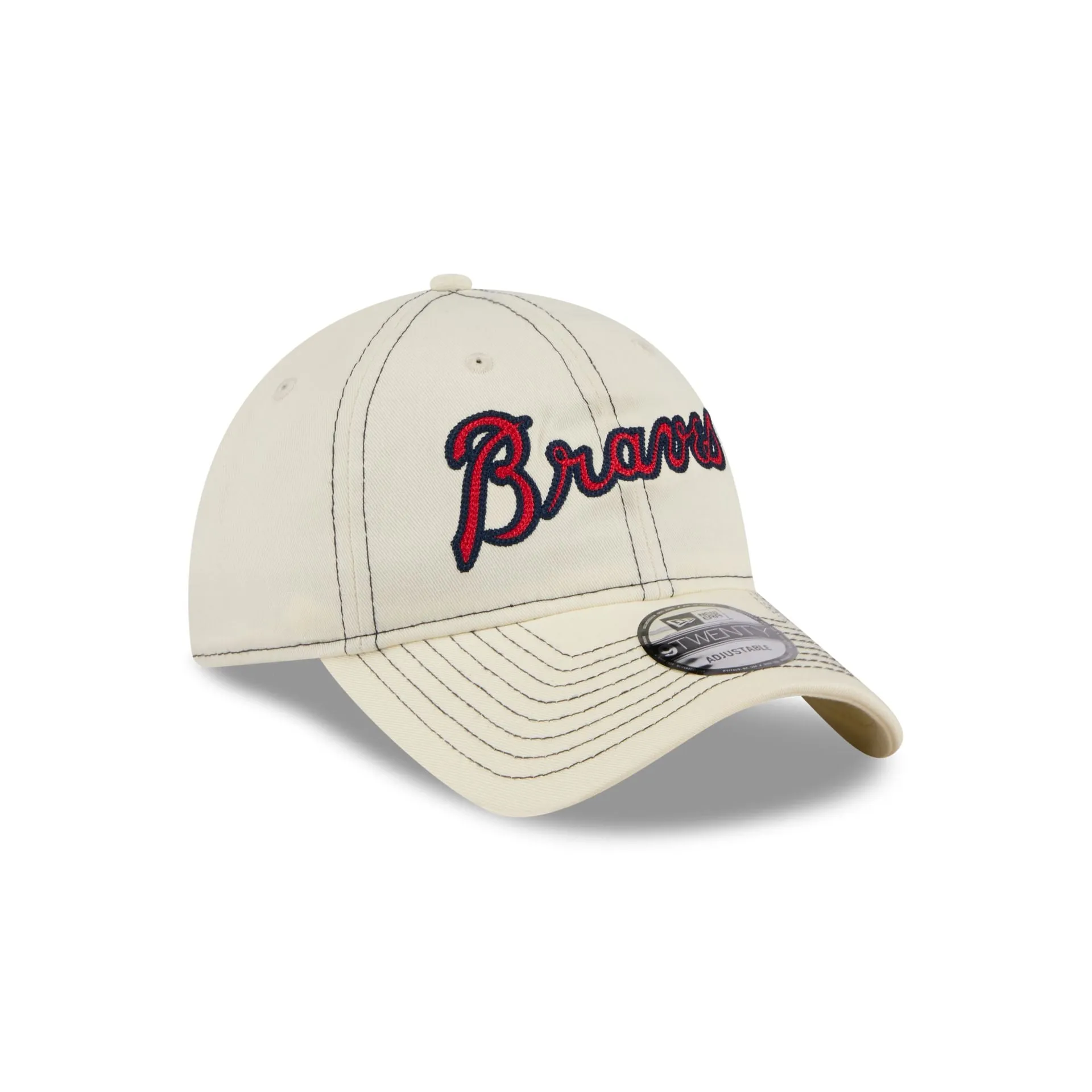 Atlanta Braves Team Stitch 9TWENTY Adjustable Hat sold by New Era product image thumbnail 3