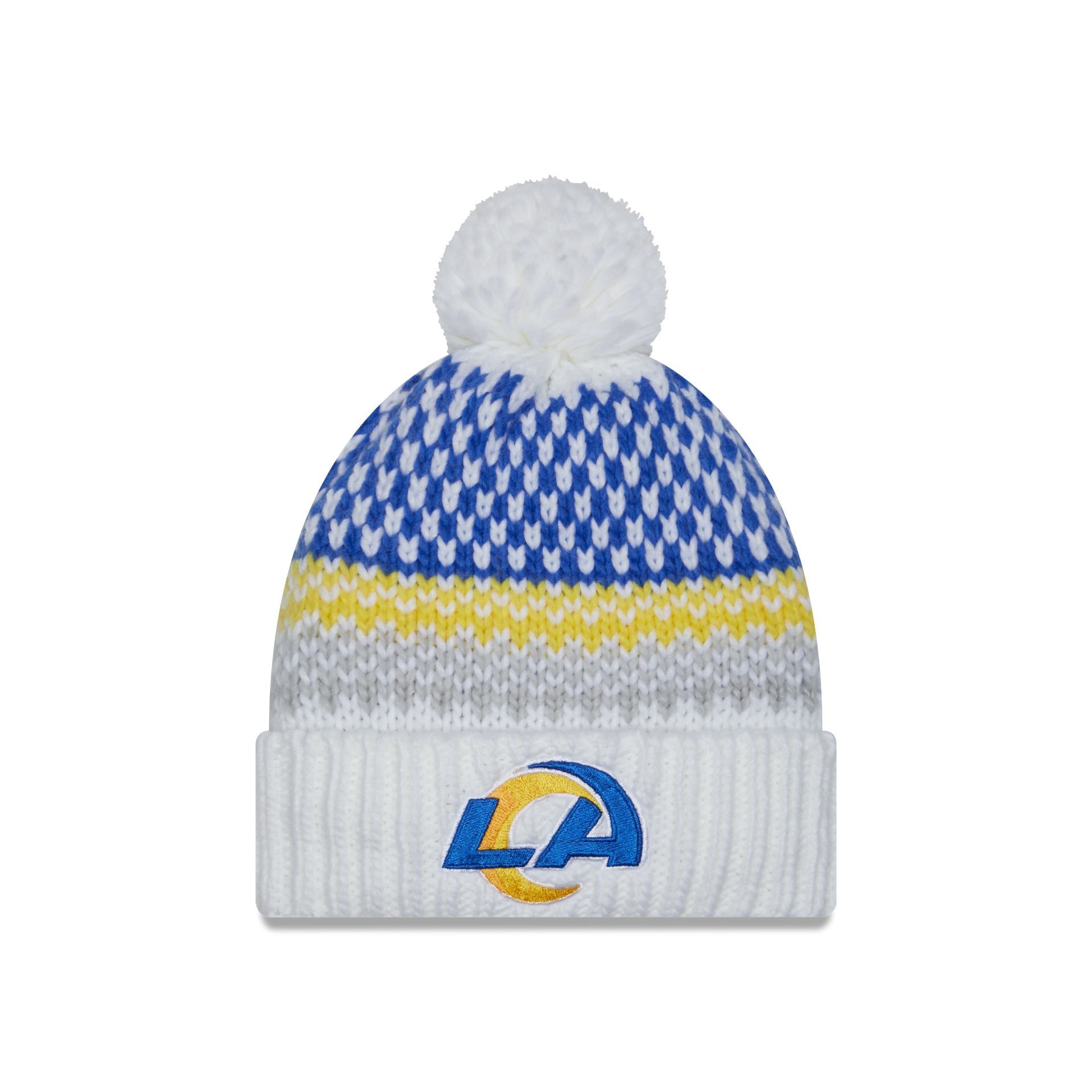 Los Angeles Rams 2023 Cold Weather Women's Pom Knit Hat sold by New Era