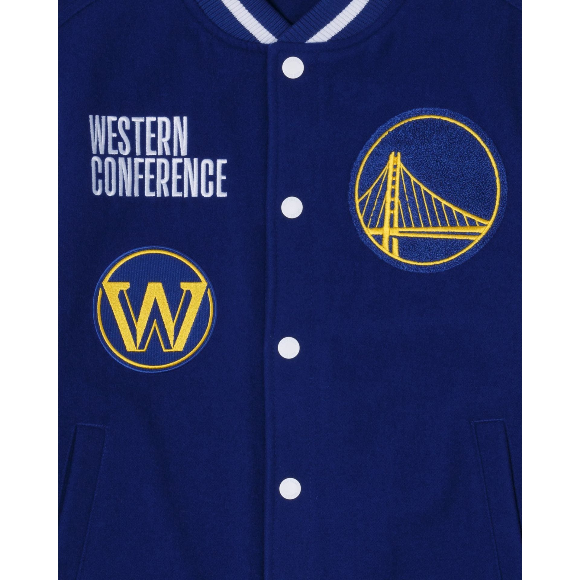Golden State Warriors Blue Varsity Jacket sold by New Era product image thumbnail 3