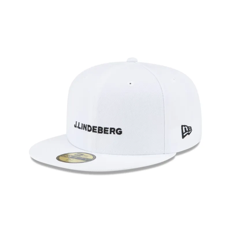 J. Lindeberg White 59FIFTY Fitted Hat made by New Era