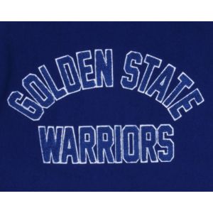 Golden State Warriors Blue Varsity Jacket sold by New Era