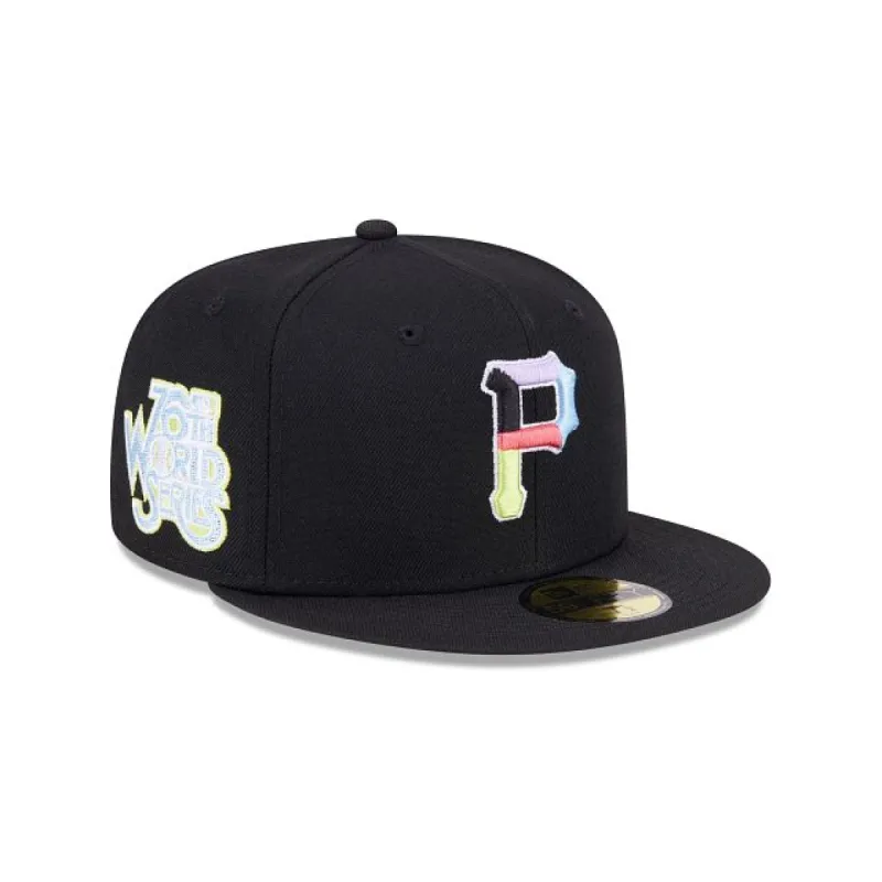 Pittsburgh Pirates Color Pack Black 59FIFTY Fitted Hat sold by New Era