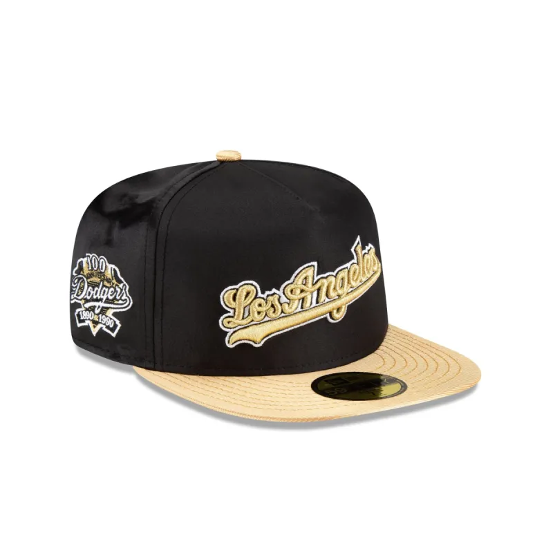 Los Angeles Dodgers Metallic Gold 59FIFTY A-Frame Fitted Hat sold by New Era