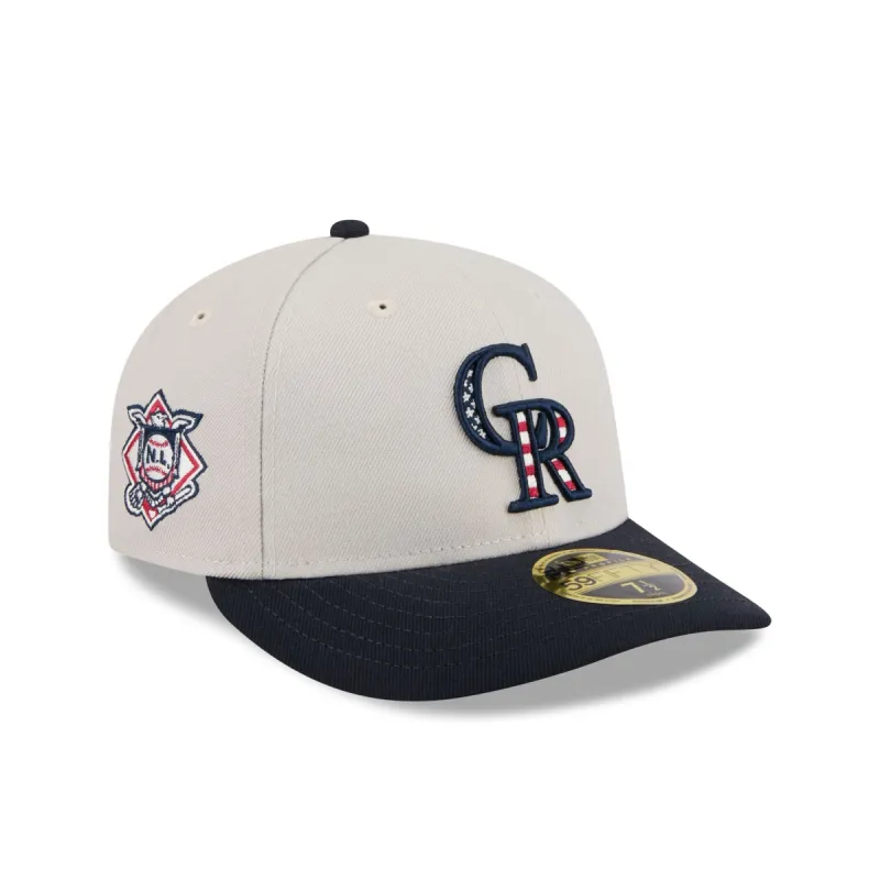 Colorado Rockies Independence Day 2024 Low Profile 59FIFTY Fitted Hat sold by New Era