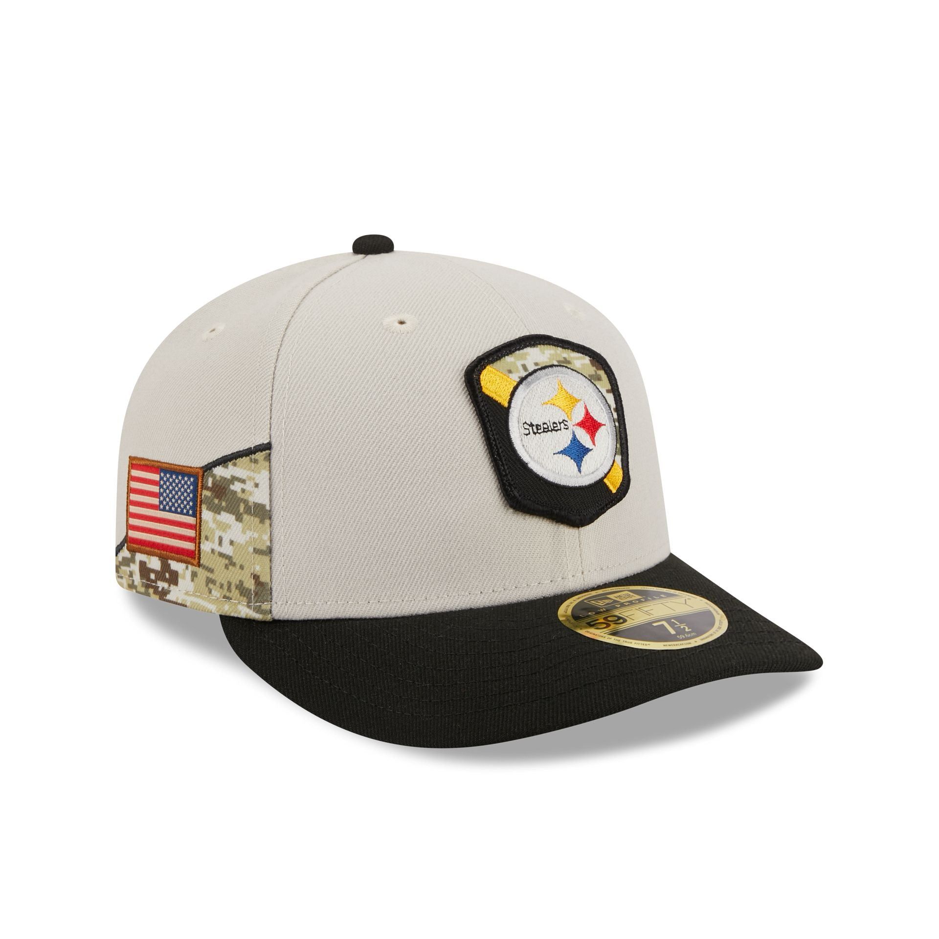 Pittsburgh Steelers 2023 Salute to Service Low Profile 59FIFTY Fitted Hat sold by New Era