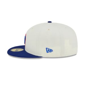 Chicago Cubs Throwback White 59FIFTY Fitted Hat sold by New Era