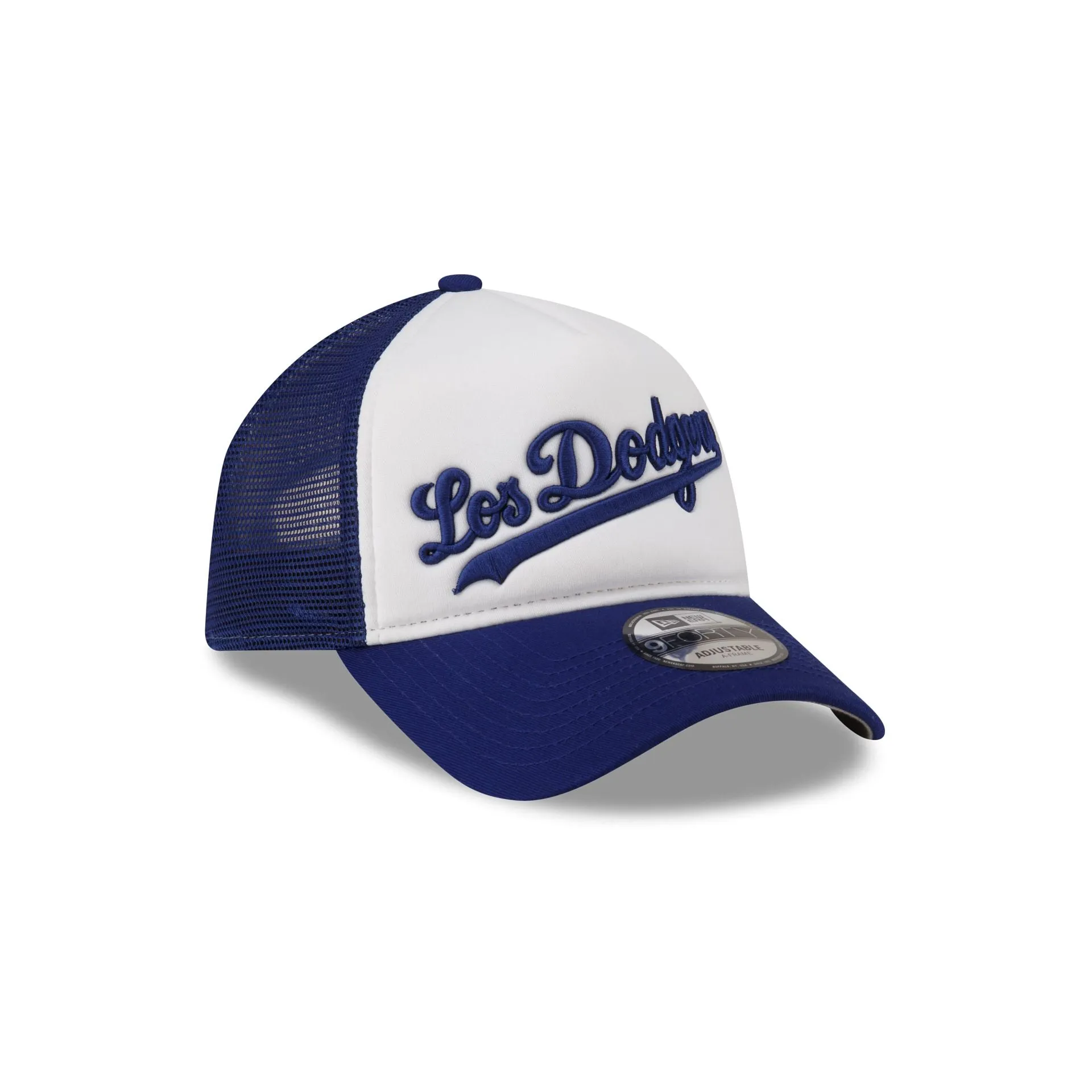 Los Angeles Dodgers White Crown 9FORTY A-Frame Trucker Hat sold by New Era product image thumbnail 3