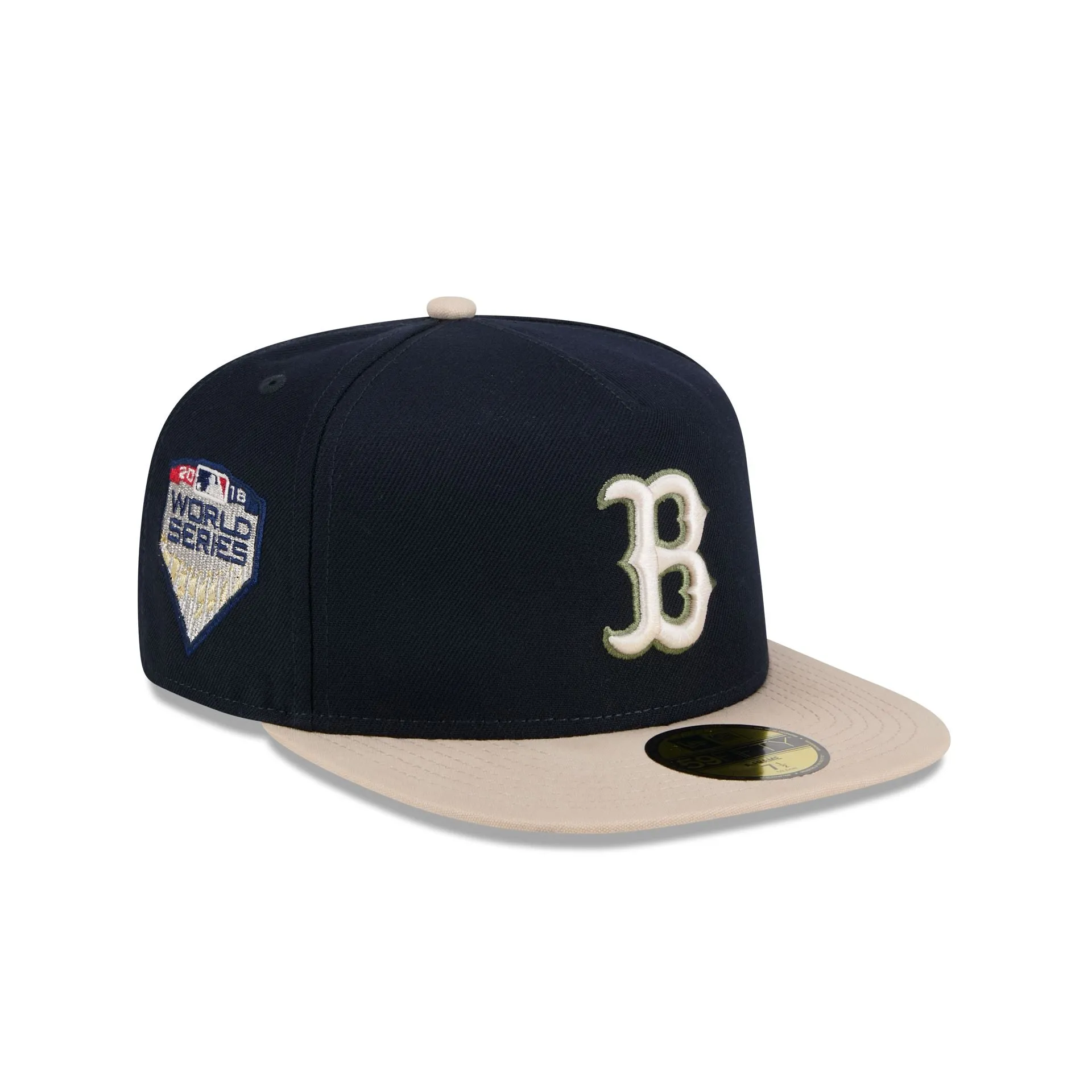 Boston Red Sox Canvas 59FIFTY A-Frame Fitted Hat sold by New Era