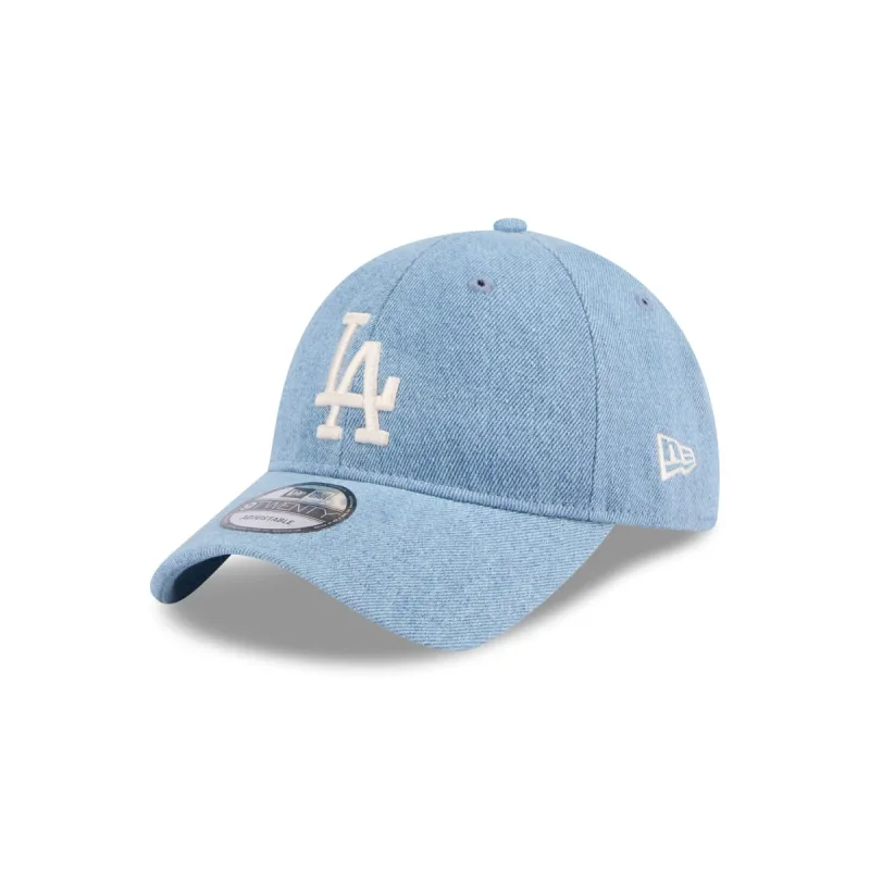 Los Angeles Dodgers Washed Denim 9TWENTY Adjustable Hat sold by New Era
