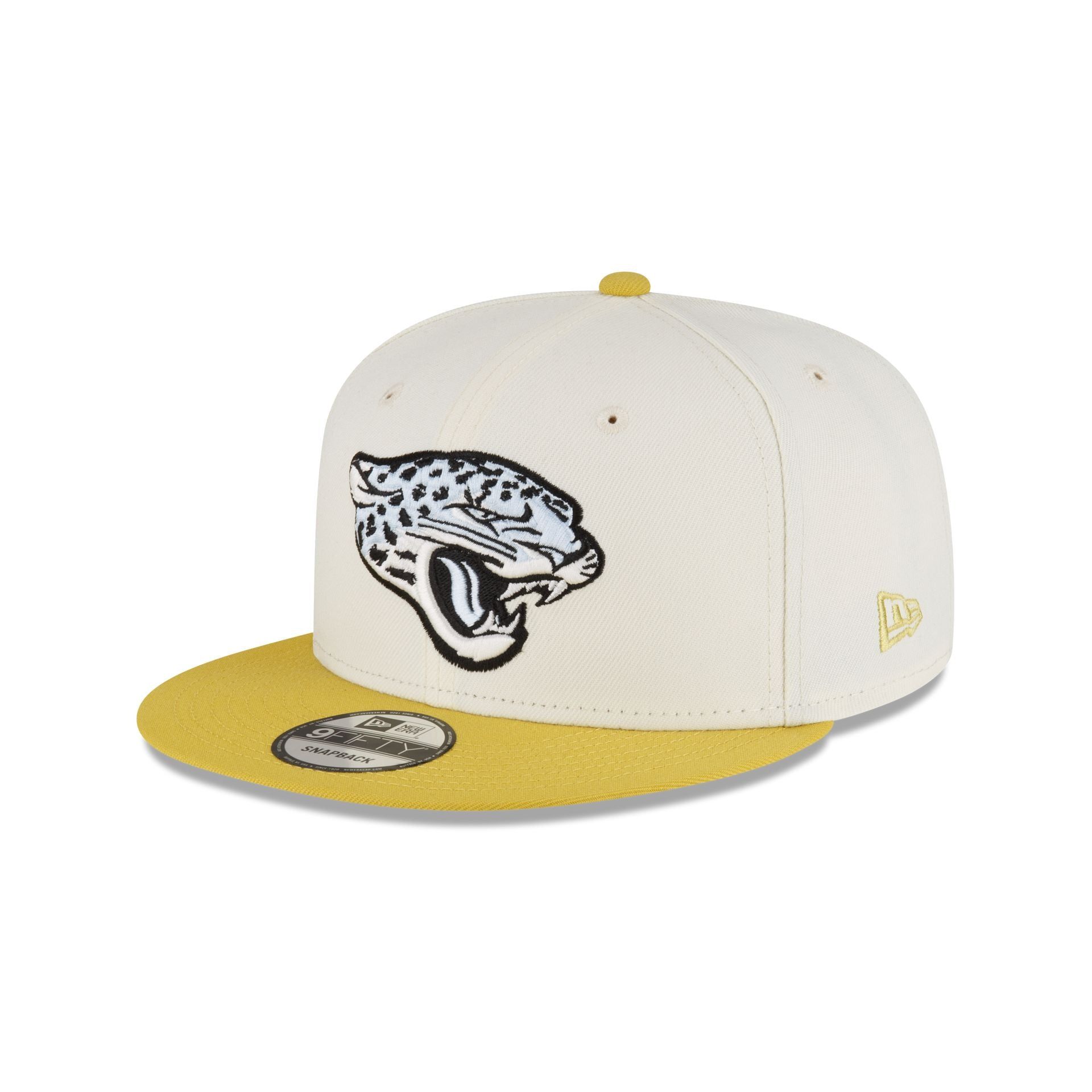Jacksonville Jaguars Chartreuse Chrome 9FIFTY Snapback Hat sold by New Era