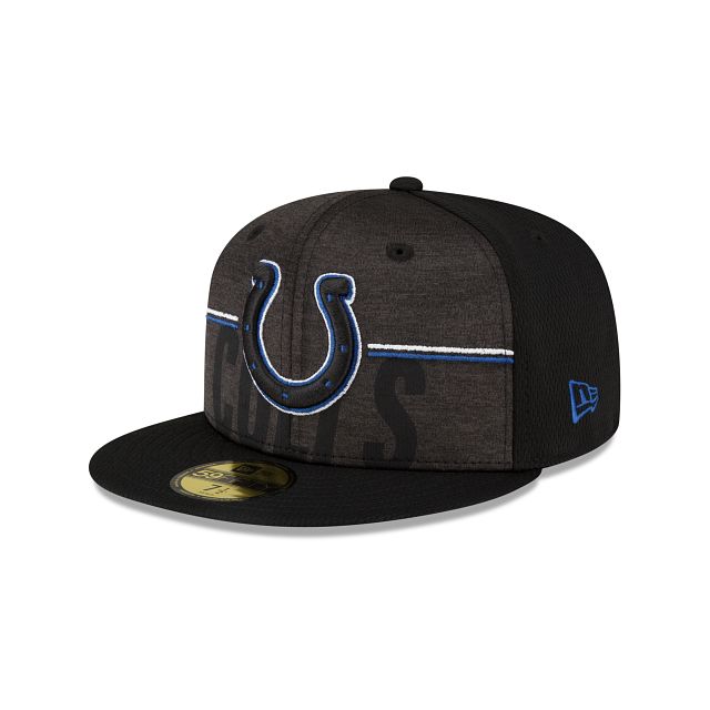 Indianapolis Colts 2023 Training Black 59FIFTY Fitted Hat sold by New Era