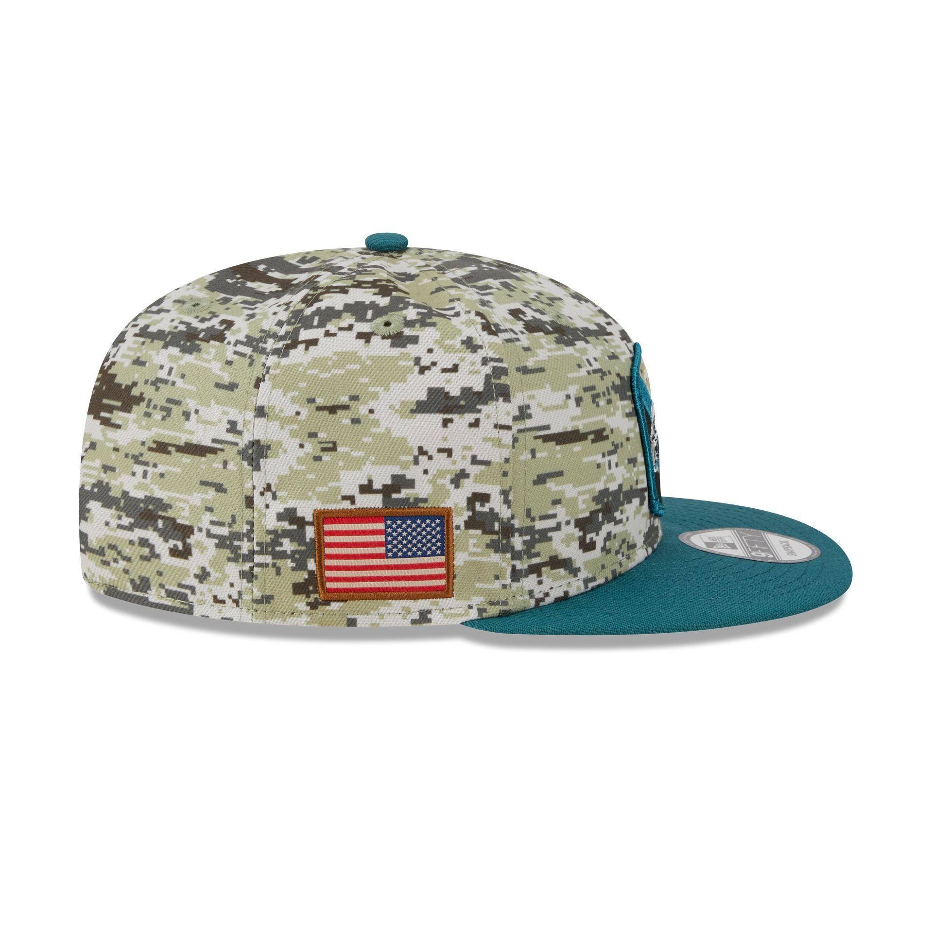 Philadelphia Eagles 2023 Salute to Service Camo 9FIFTY Snapback Hat sold by New Era product image thumbnail 4