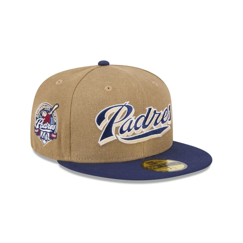 San Diego Padres Canvas Crown 59FIFTY Fitted Hat sold by New Era