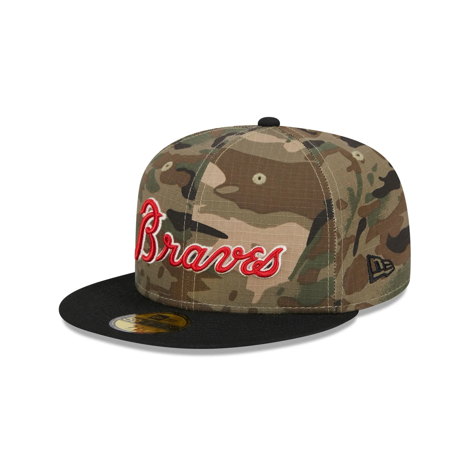 Atlanta Braves Camo Crown 59FIFTY Fitted Hat sold by New Era product image thumbnail 3