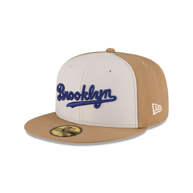 Just Caps Khaki Brooklyn Dodgers 59FIFTY Fitted Hat sold by New Era product image thumbnail 3