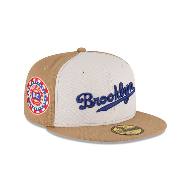 Just Caps Khaki Brooklyn Dodgers 59FIFTY Fitted Hat sold by New Era