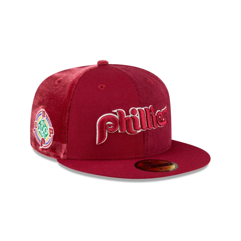 Just Caps Tri-Panel Philadelphia Phillies 59FIFTY Fitted Hat sold by New Era